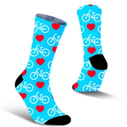 New Unisex Socks Retro Styled Bicycle Bike Mountain Stuff Comfortable Road Cycling Socks Spring Autumn Winter Best Gifts