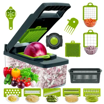 Vegetable Shredder Cocina Multi-function Household Vegetable Cutter Carrot Onion Dicing Julienne Slicing Tool Fruit Slicer