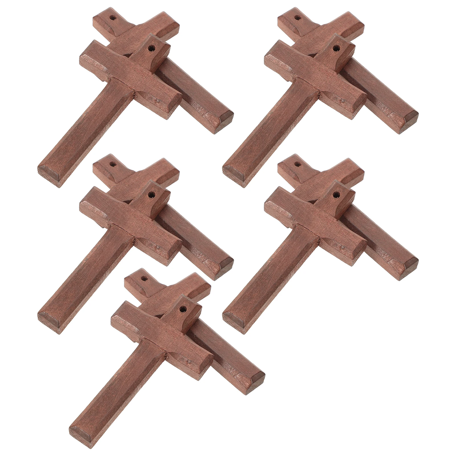 

10Pcs Wooden Cross Charms for Jewelry Making DIY Pendants Cross Charms for Necklace Bracelet Craft Supplies DIY Supplies