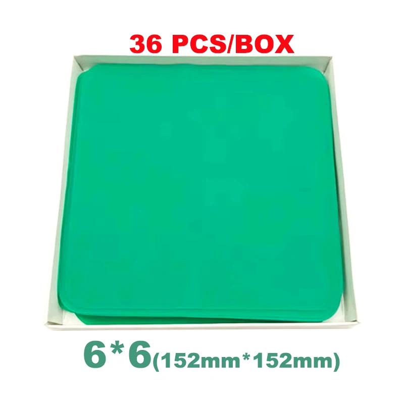 10/36/52Pcs Dental Rubber Dam Sheet 6x6 5x5 Natural Latex Rubber Barrier Dams Dental Materials for Teeth Whitening