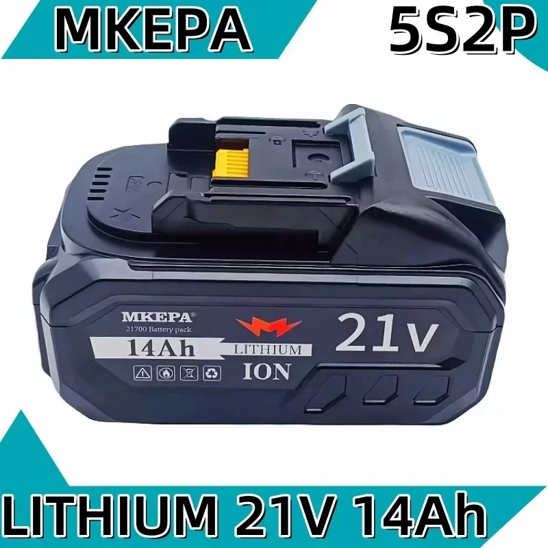 

21V 5S2P 14Ah Rechargeable Battery 21700 Lithium ion Battery lpega for Electric Tools BL1860 BL1880 BL18100