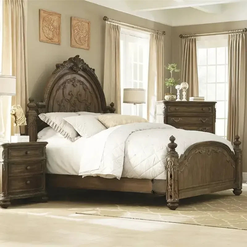 

Salon Princess Double Bed Waterproof Designer Platform Luxury Double Bed Full Size Headboards Japanese Beliche Library Furniture