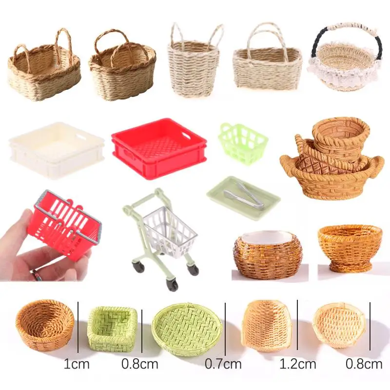1/12 ドールハウスシミュレーション竹かご椅子ちりとりドールハウスミニチュア家具装飾ドールハウスアクセサリー