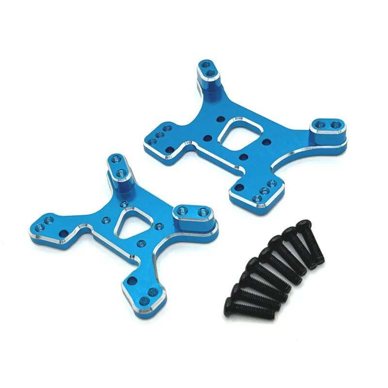 Wltoys 144001 144002 144010 124017 124019 124007 124008 Metalowa przednia i tylna wieża amortyzatorów Części do modernizacji samochodów RC