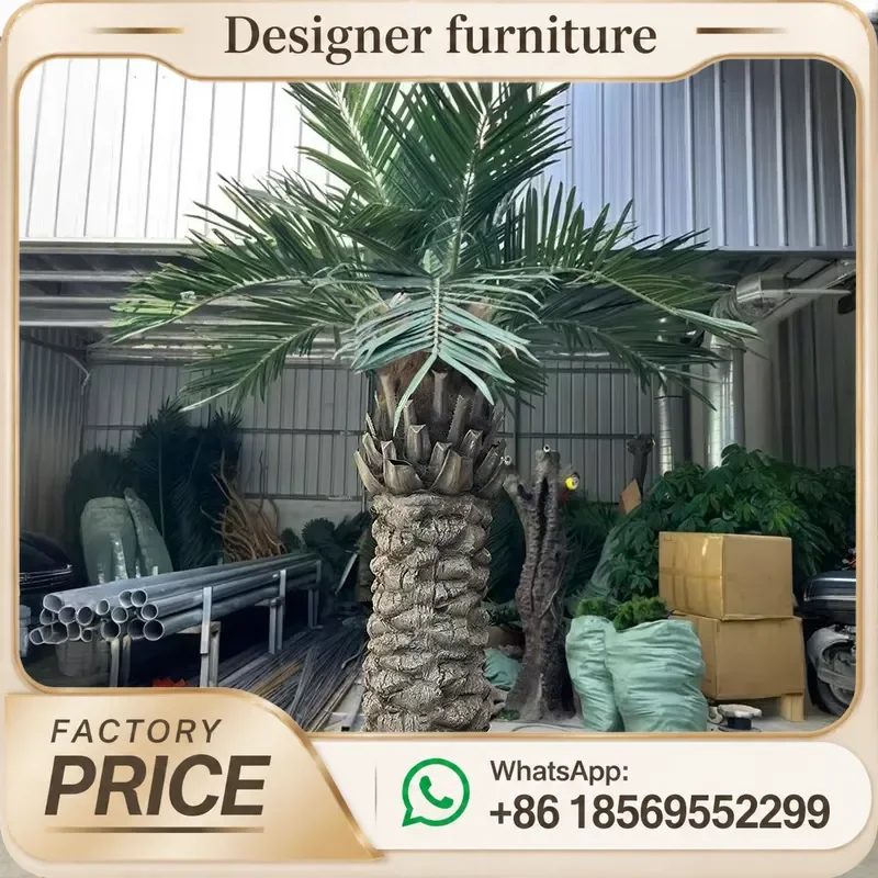 For Artificial 20 Foot Palm Trees UV Proof Silk Faux Large Majestic Outdoor Indoor Plants Decor