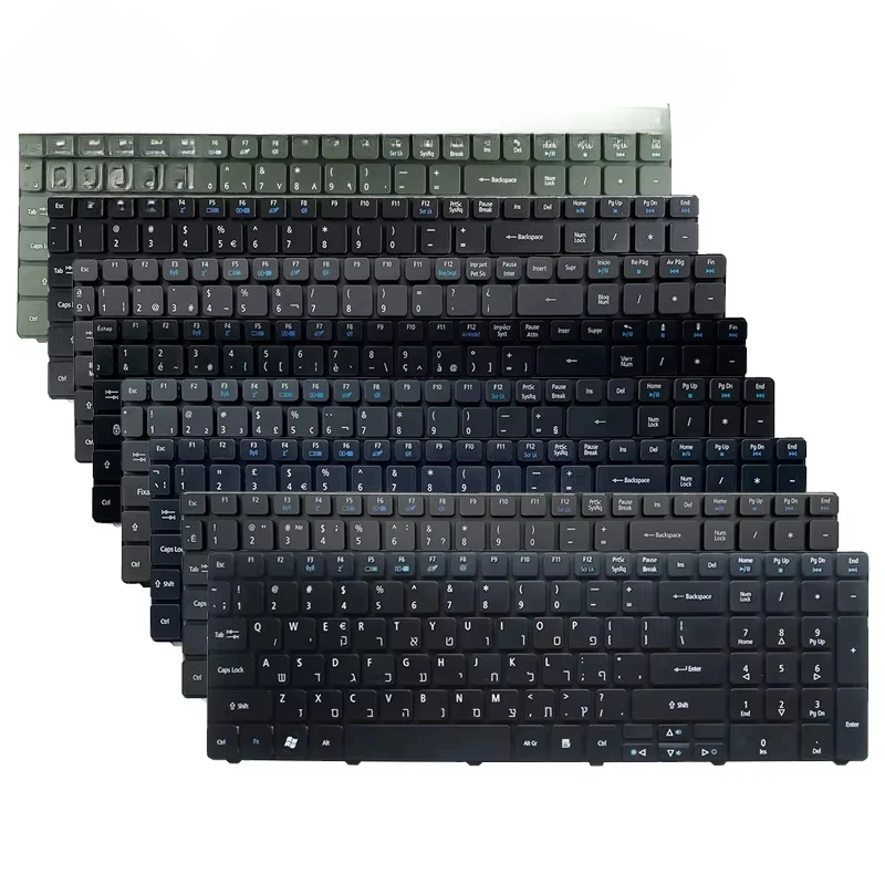 HC US/UK/RU/SP/FR/BR/AR/HB/TR/IT/GR/PO Teclado de laptop para ACER 5740/G 5741 5742 5745/G 5750/G 5810/T 5820/T/TG 5349 5342 8571 5
