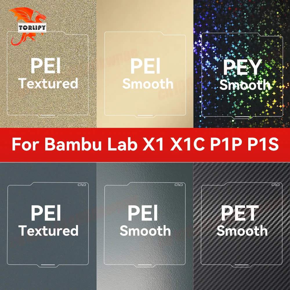 Bambulab Build Plate Spring Steel Sheet Pei Sheet 257x257 Build Plate P1s Bamboo Plate Lab Smooth Bambulabs X1 Carbon P1P A1