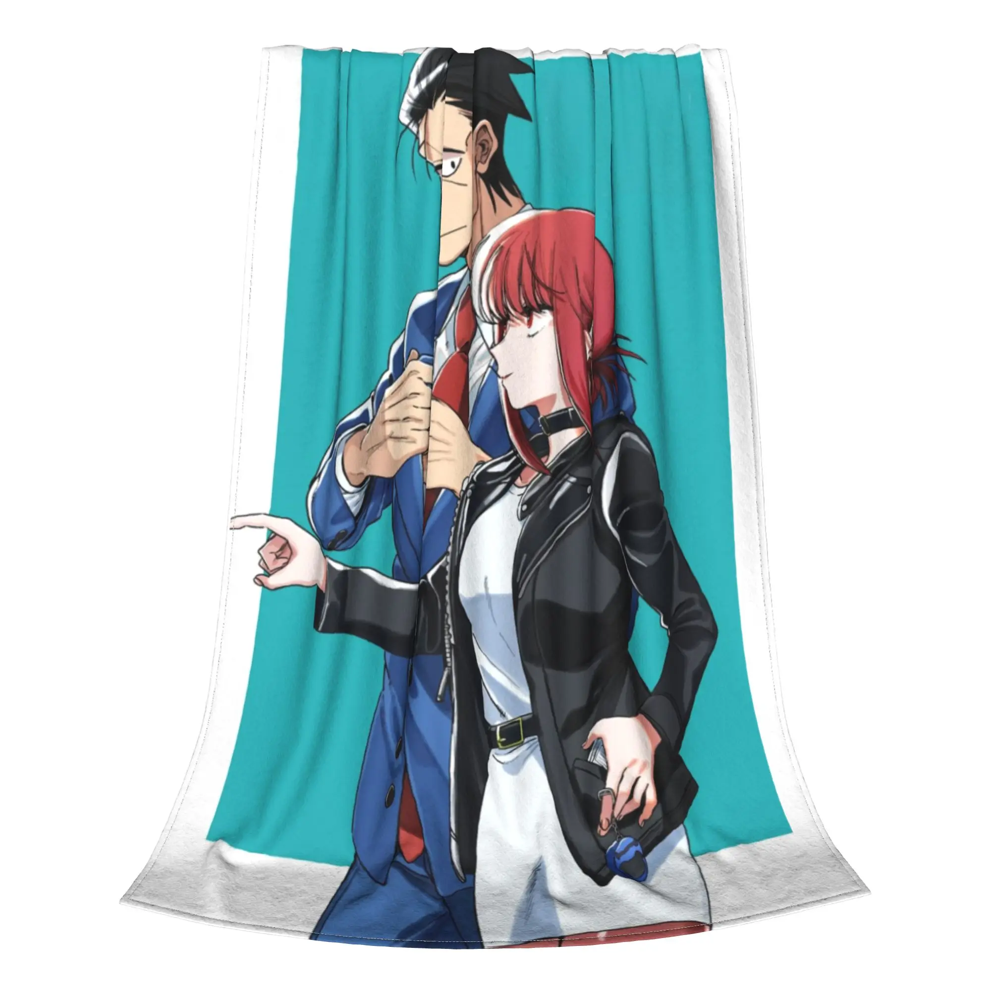 Smoking Behind the Supermarket with You Blanket Summer Breathable Super Warm Throw Blankets For Office Travel  Plush Thin Quilt