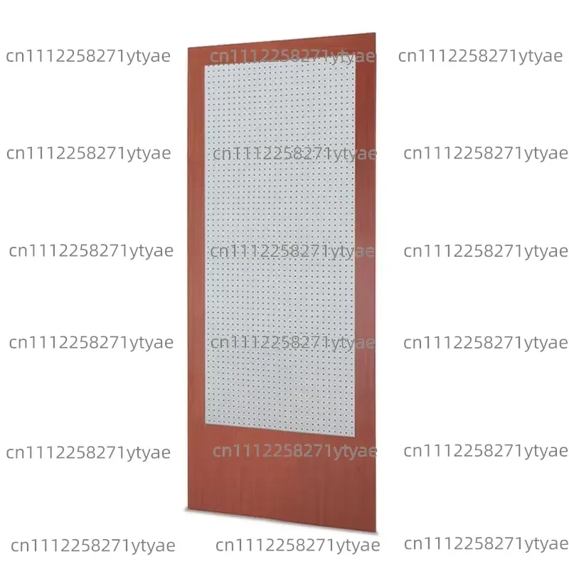 Perforated back plate, 220 cm long, 105 cm high, 105 cm wide, cherry wood color, kitchen hardware accessories
