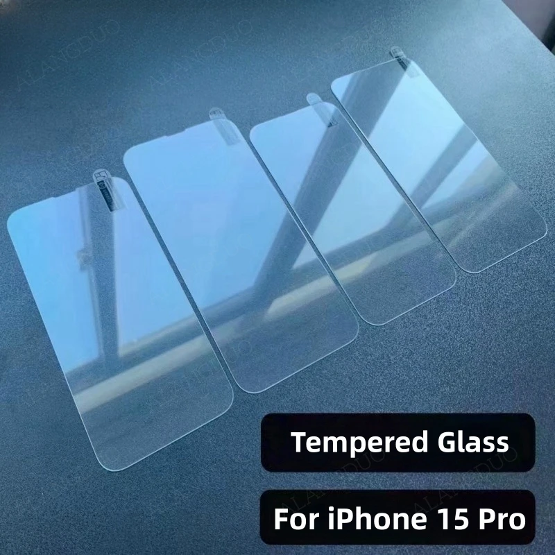 5PCS Tempered Glass For iPhone 15 Pro Max 15Pro HD Anti Scratch Protective Film For iPhone 15Promax Full Cover Screen Protector image 6