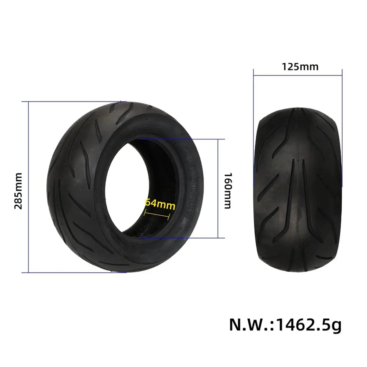 ABME New for TUOVT 12x4.5-6.5 Tires Vacuum Tubeless 12 Inche Tire Electric Car Scooter Electric Scooter Tires Parts NO Air Valve