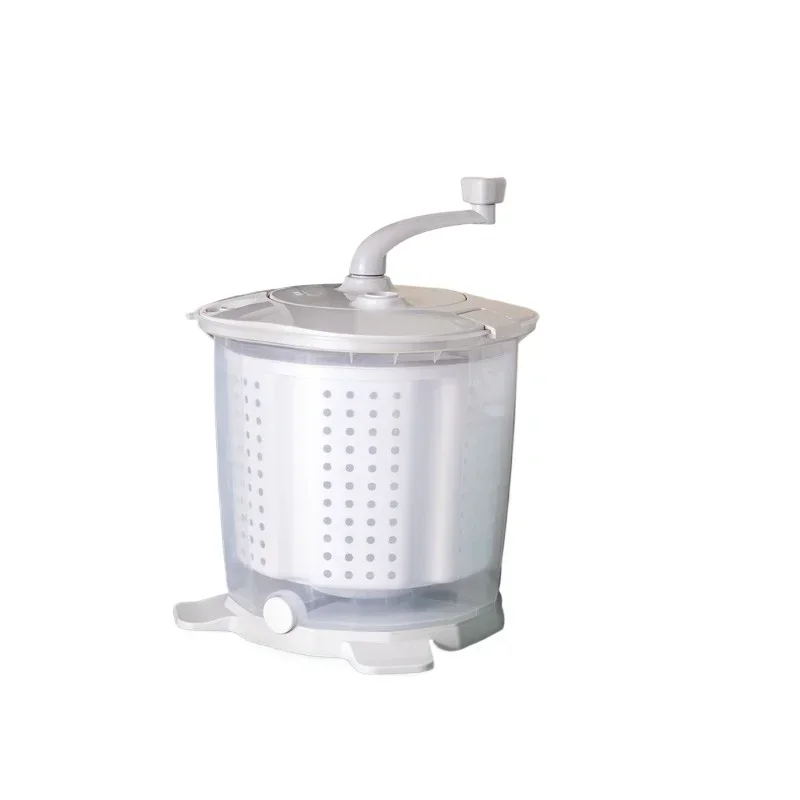 Hand-cranked washing machine elution integrated large-capacity manual dehydrator