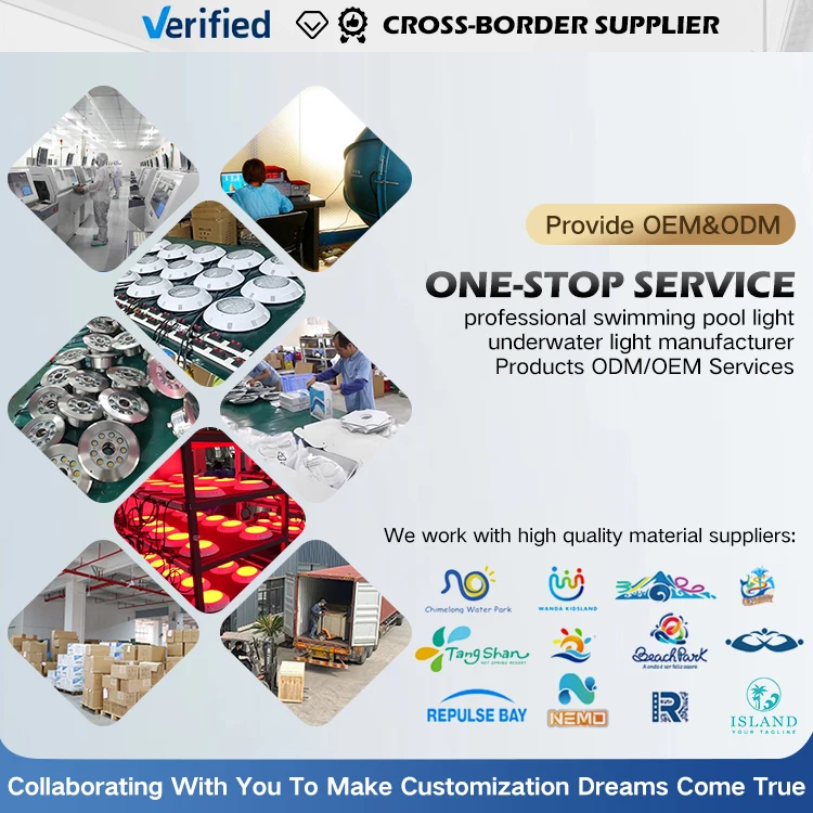 New Design 6 Inches 12V 316SS Resin Filling LED Pool Lights Fixture White Color Changing LED Pool Lights for Pentair Replacement