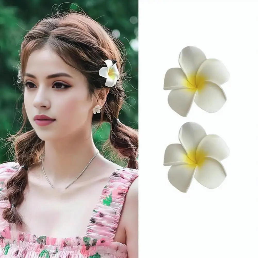 2Pcs Women Hair Pins Flower Decor Anti-slip Design Hair Clip Bang Side Hairpins Headwear Hair Decoration Женская Заколка