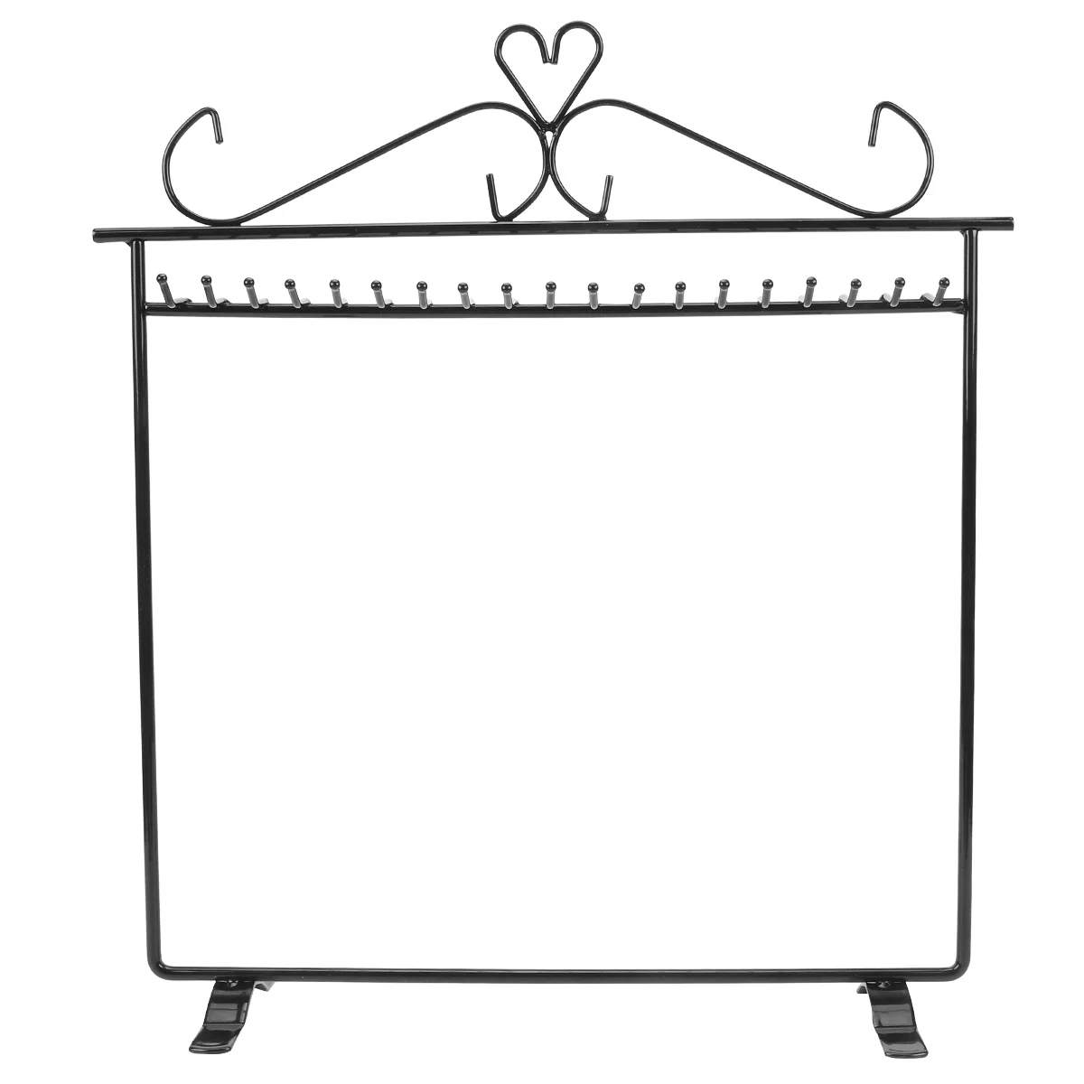 1Pcs Metal Jewelry Display Stand Black Practical Necklace Bracelet Rack for Retail Show Organizer Jewelry Display