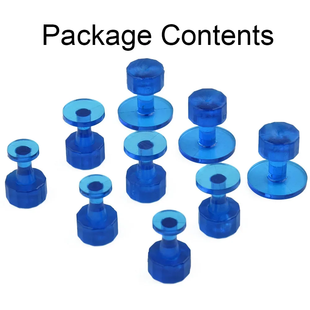 

0 9pcs Car Dent Repair Tools Pull Glue Tabs Hail Dent Removal Tools Paintless Dent Removal Auto Body Paint Suction Cup