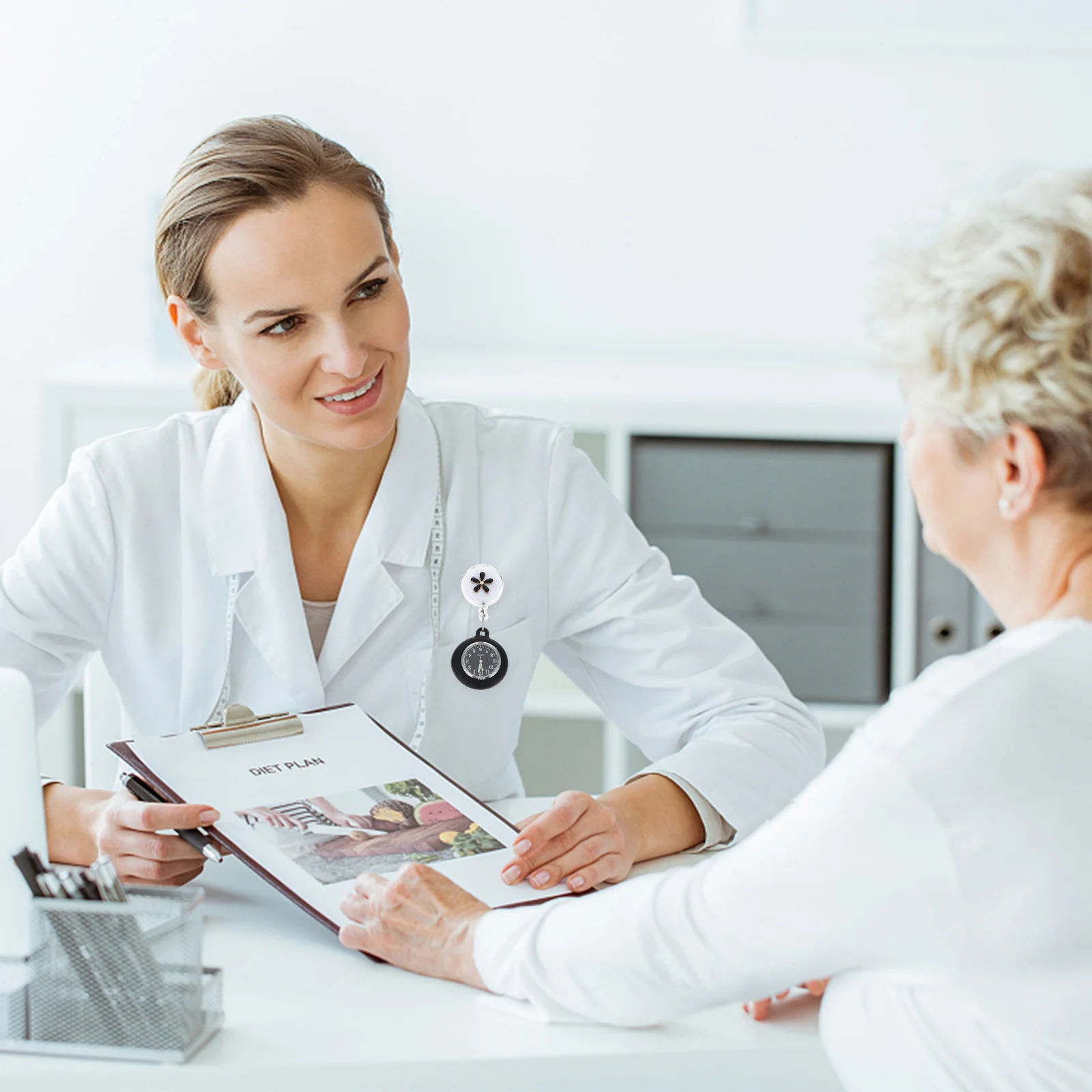 Jam Tangan Perawat Model Gantung, Stabil Saat Dipakai, Kokoh dan Berguna, Sentuhan Halus, Hadiah Kreatif untuk Perawat, Jam Tangan Gantung di Dada