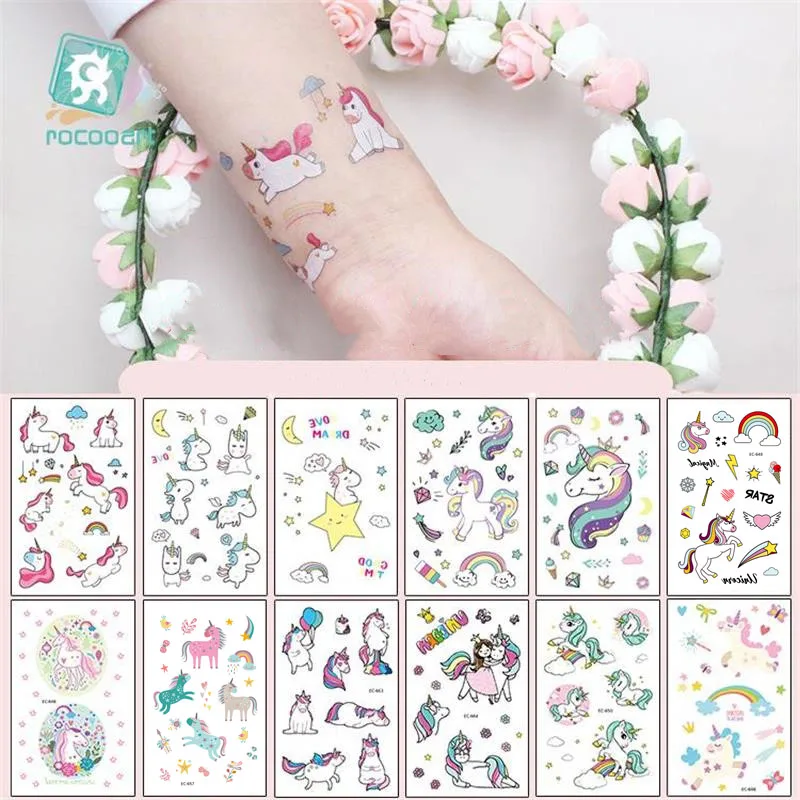 Милые-мультяшные-наклейки-с-единорогом-переносные-воды-водонепроницаемые-временные-татуировки-наклейки-для-вечеринки-поддельные-татуировки-на-руку-товары-для-макияжа