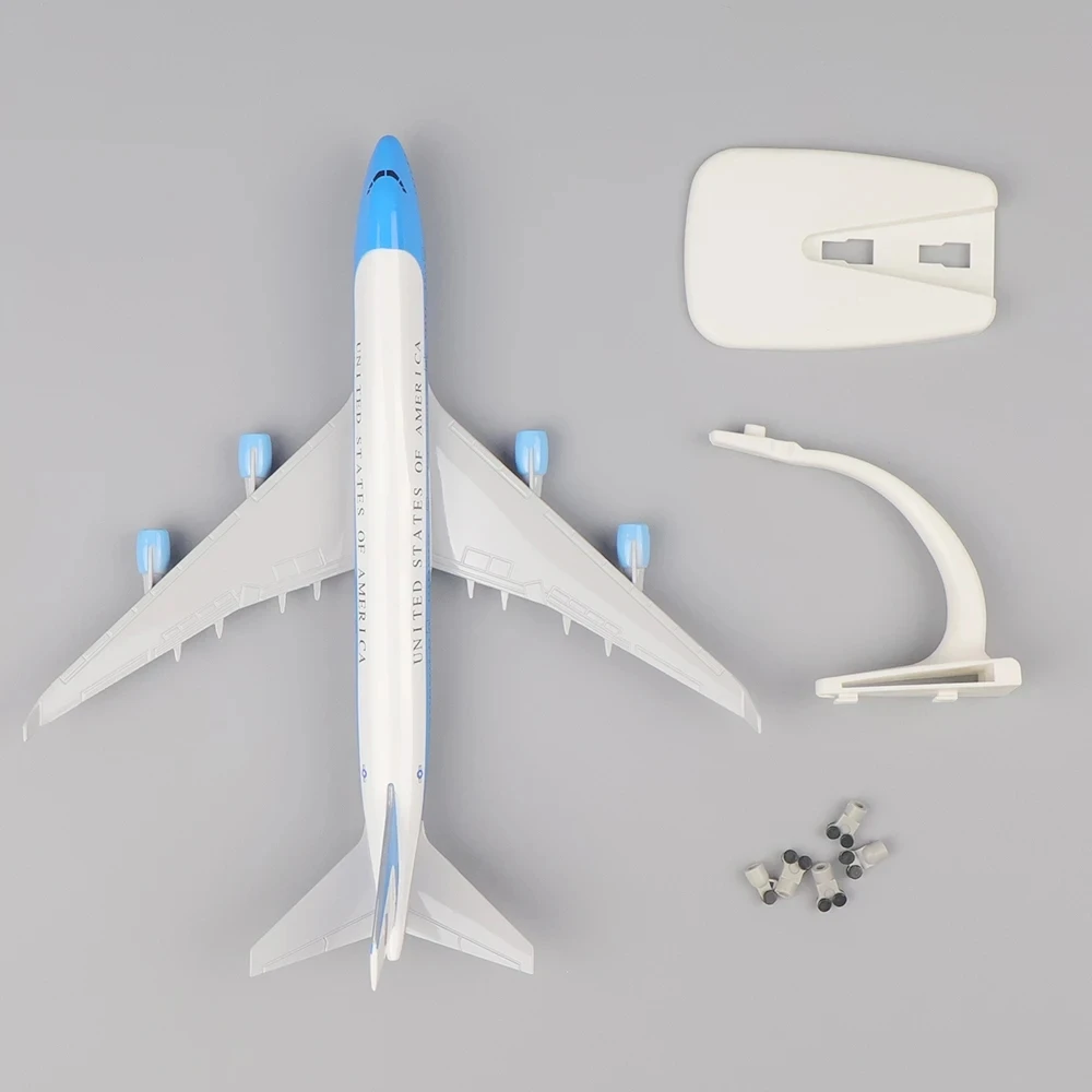 20CM modello di aeroplano giocattoli pressofuso resina Boeing 747 aereo Air Force One Aircraft Airlines Airways Air Bus