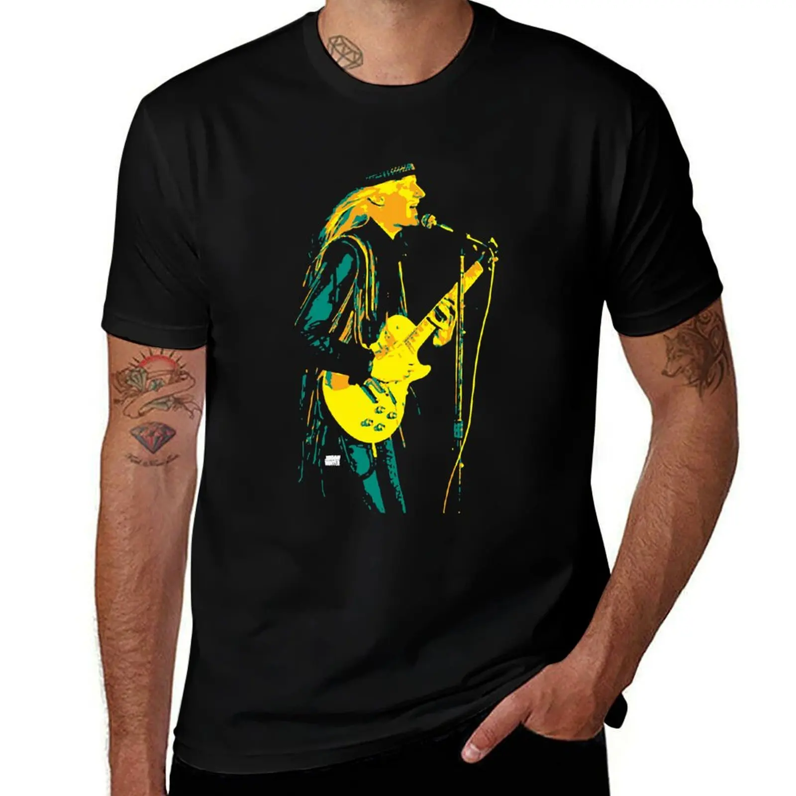 Johnny Winter. John Dawson Winter III. an American singer and guitarist v2 T-Shirt Work Duty Casual T-Shirt