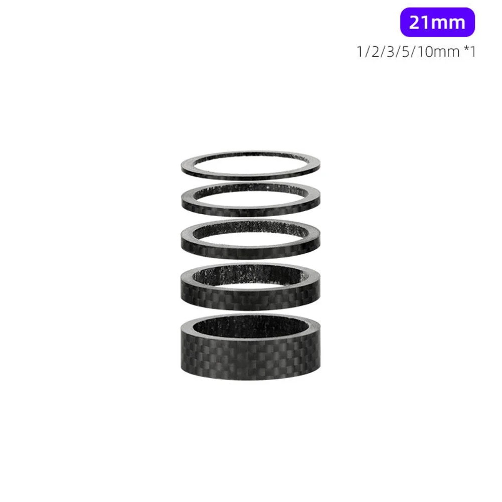 For Bike Maintenance Fork Spacer Kit Bike Handlebar Riser 3K Carbon Fiber Material Excellent Strength-to-weight Ratio