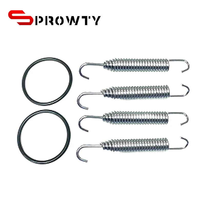 SPROWTY  Exhaust Muffler Pipe Springs Stays Mounts Hangers Pipe Coupling Connectors For Yamaha Banshee 350 YFZ350 87-06
