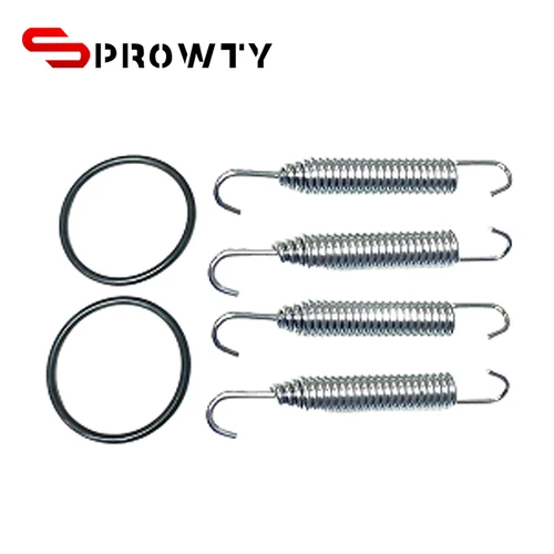 Imagen 2 del producto SPROWTY Silenciador de escape Resortes de tubo Soportes Colgadores Conectores de acoplamiento de tubería para Yamaha Banshee 350 YFZ350 87-06