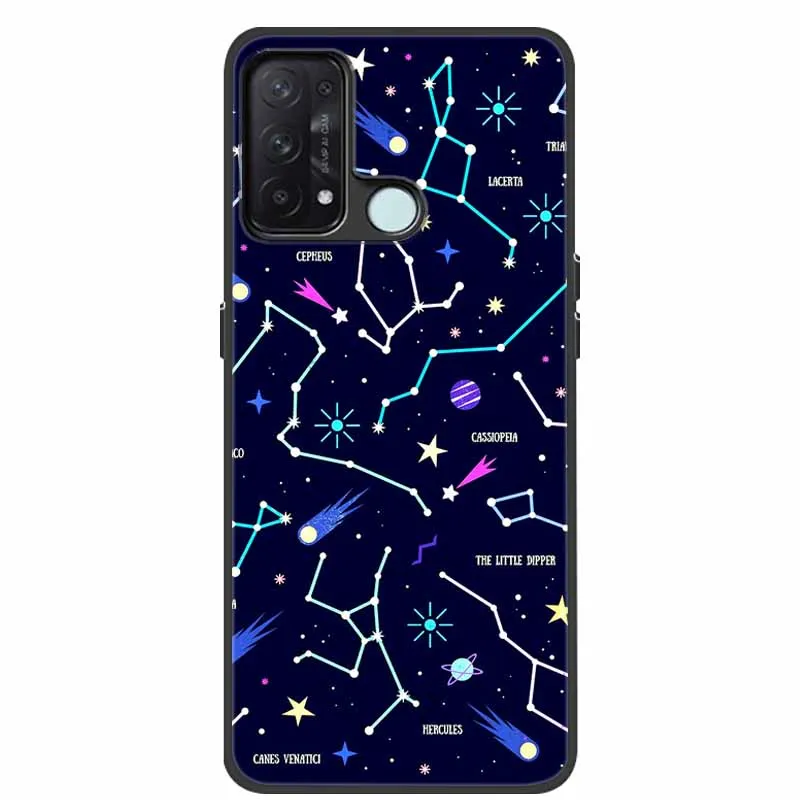 For OPPO Reno5 A 5A 5G Case Fashion Marble Silicon Black Soft Bumpers for Oppo Reno 5A Phone Cases Reno5A 5 A Cartoon TPU Shells