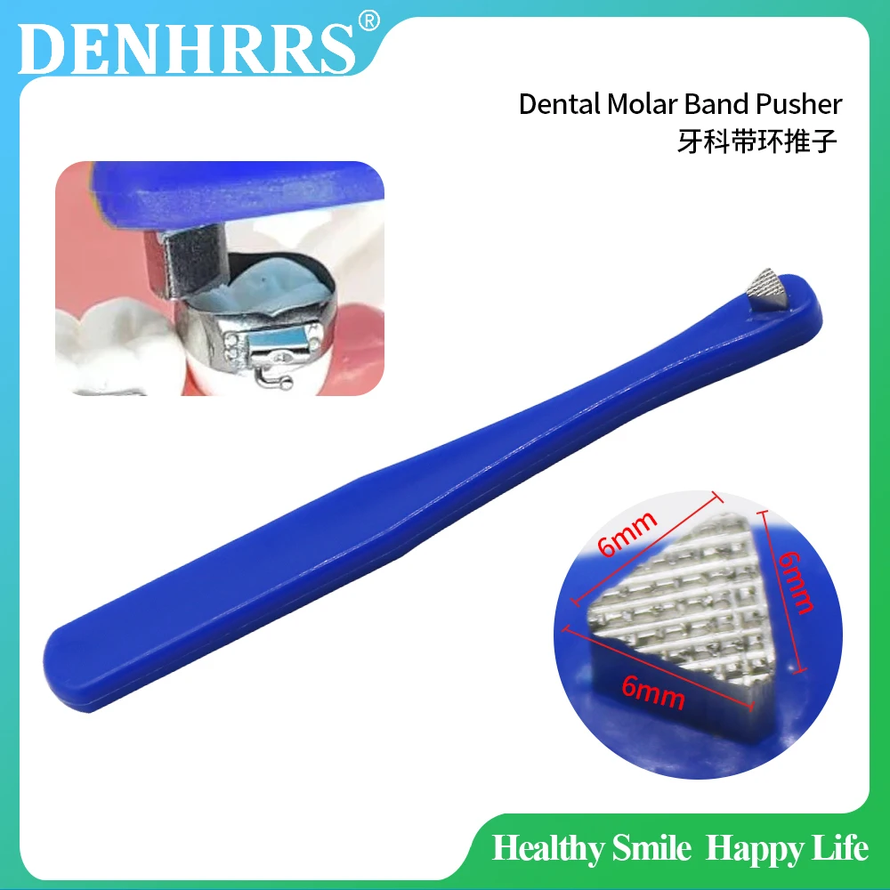 Dental Orthodontic Band Pusher Molar Bands Bite Stick Seating Serrated Tip