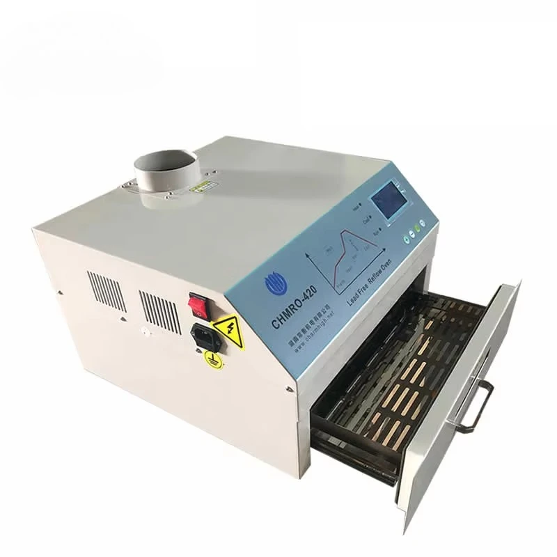

Discount 2500w Mini Reflow Oven CHMRO-420 270*270mm Hot air / Infrared BGA SMD SMT Rework Station