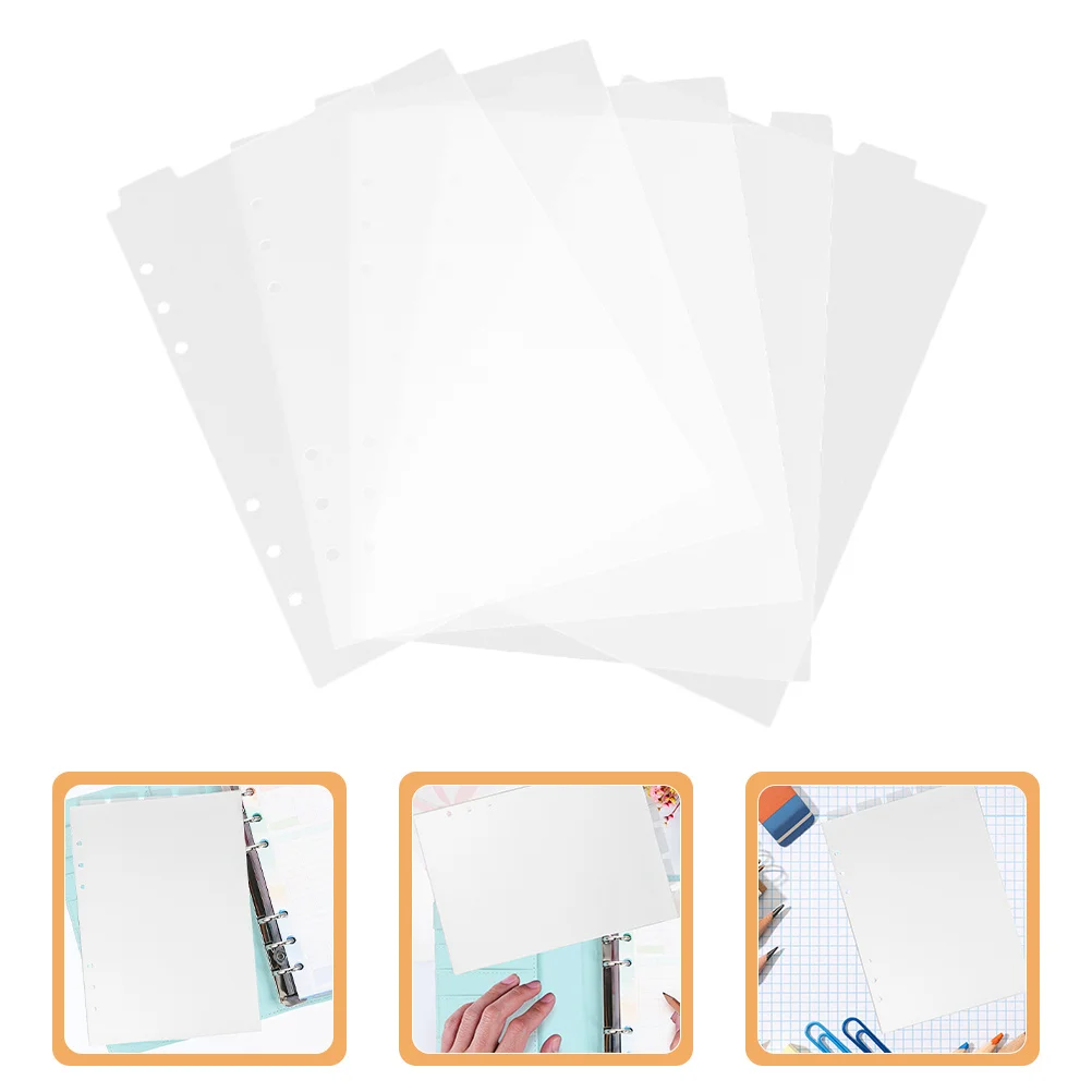 2 قطعة فواصل دفتر شفافة بولي كلوريد الفينيل الموثق علامات التبويب لمجلة غلاف فني الدفاتر صفحة علامات مقسم ورقة مكتب المدرسة
