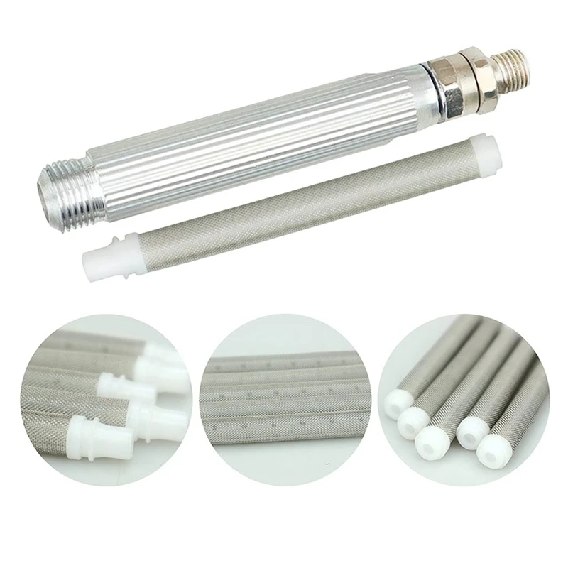 4 Pieces Reversible Airless Paint Sprayer Nozzle Tips And 4 Pieces Airless Spray Filter Replace Parts (215 315 417 523)