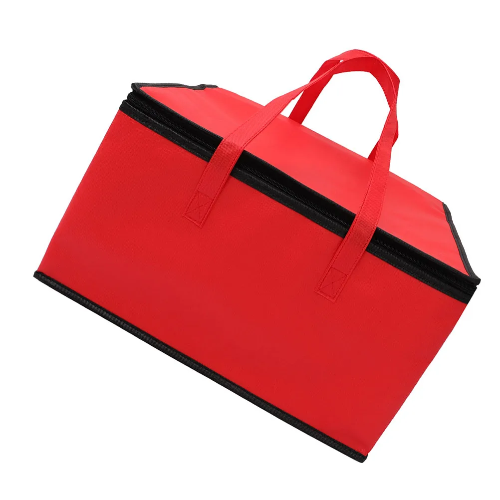 

Insulated Food Bag Premium Non-Woven Aluminum Foil Heat Preservation Reusable Lunch Storage Pouch For Bento Take-Out Delivery