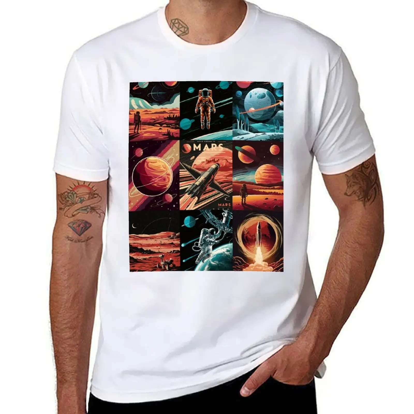 

Mars Exploration T-Shirt t shirts for man cotton funny t shirts for man cotton T-Shirt