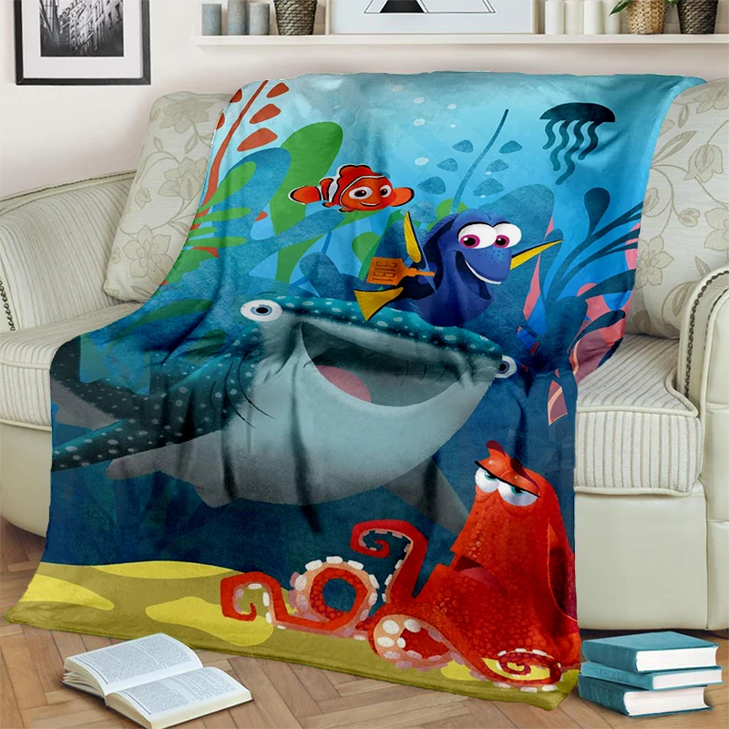 2025 New Cartoon Disney Finding Nemo Underwater World Soft Flannel Blanket,Throw Blanket Comfortable Blanket for Beds Sofa Home