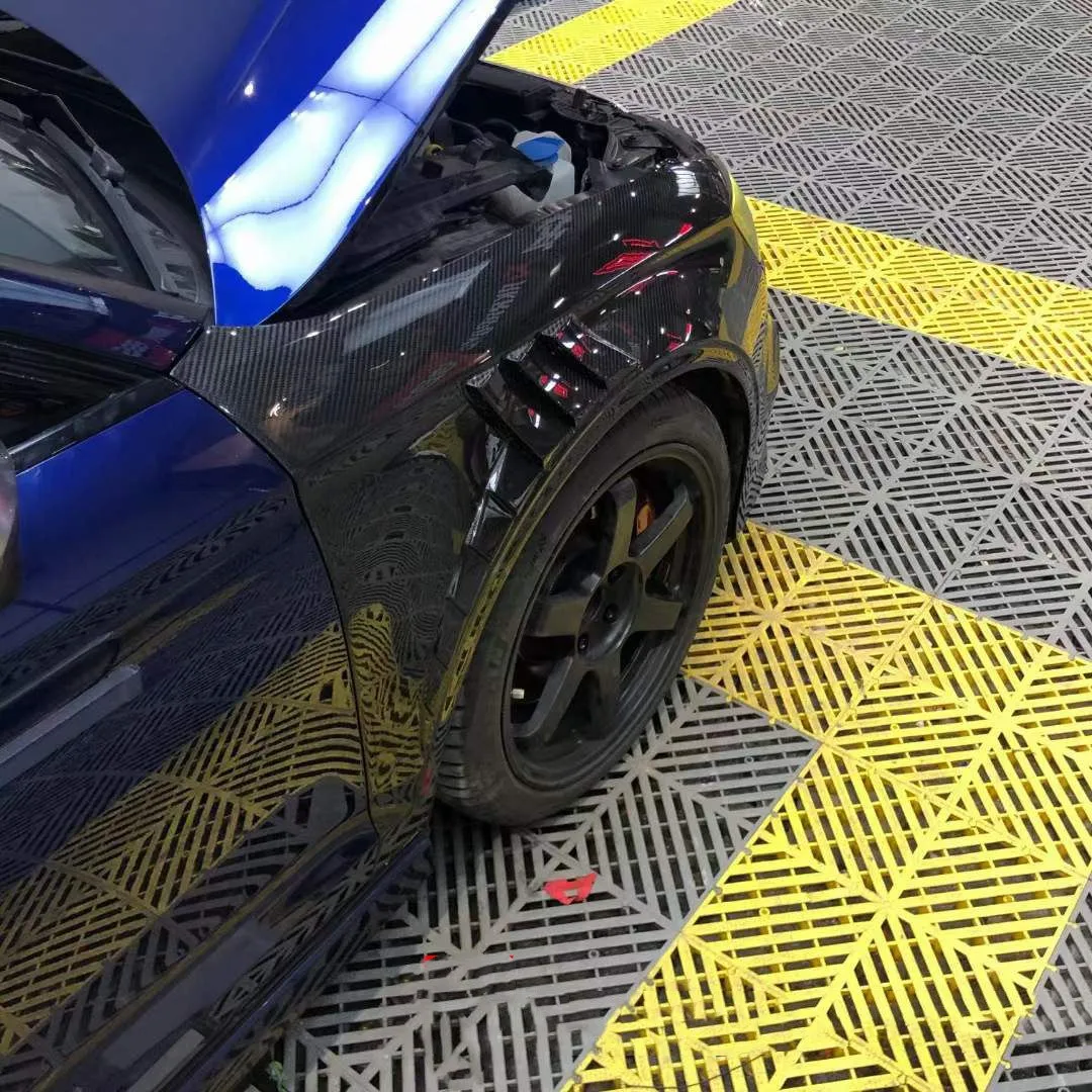 Hoge Kwaliteit BTC Zwart Droge Koolstofvezel Spatborden voor A3/S3 2017-2019 Retrofit/Upgrade