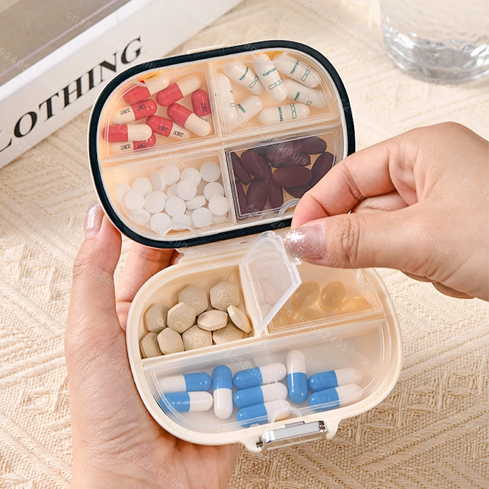 Mini Medicine Pills Box Travel Pill Case Medicine Storage Organizer Container Portable Pill Organizer Tablet Week Pill Dispenser