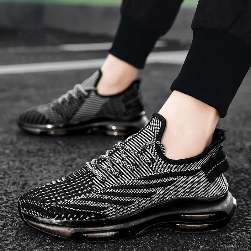 

Men's Running Shoes Sports Summer New Classic Breathable Casual Running Breathable Mesh Shock-absorbing Black Tennis Shoes
