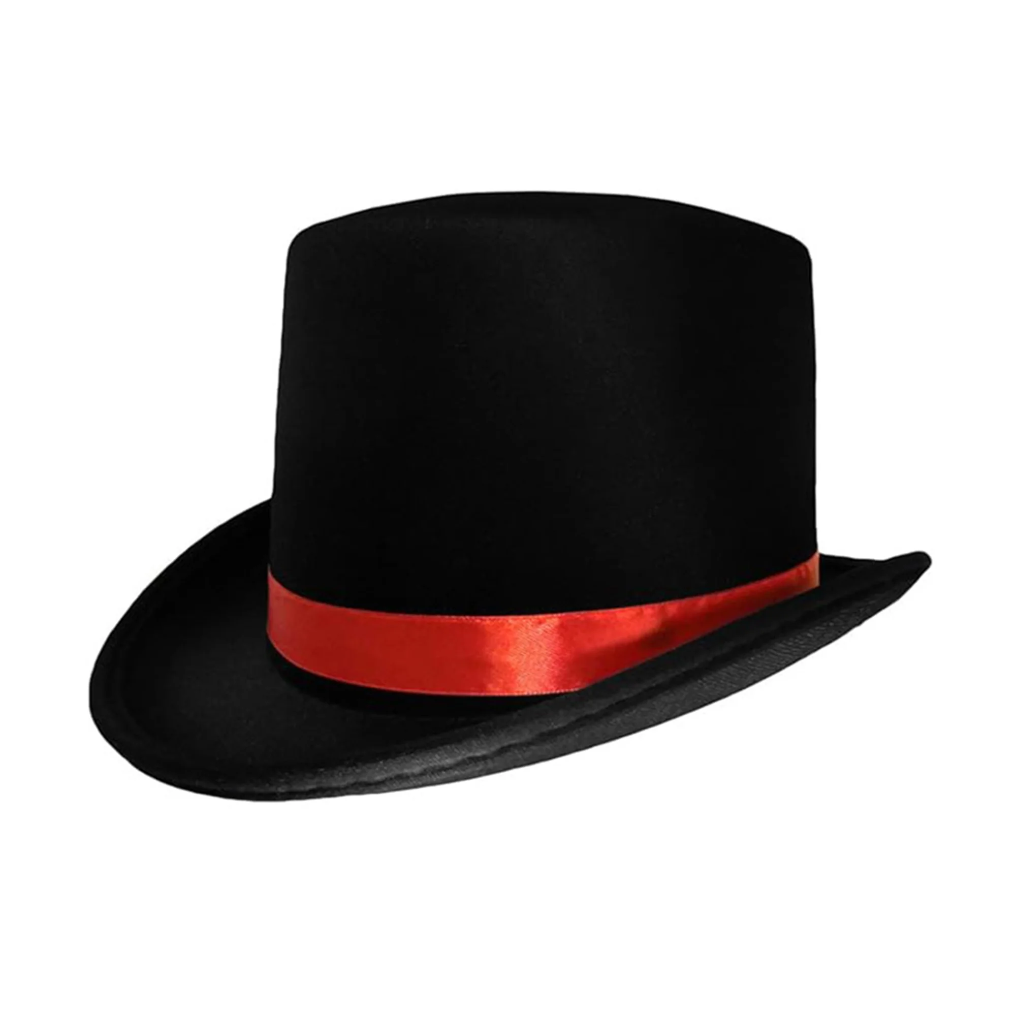 

Top Hats for Adults Deluxe Tuxedo Hat Costume Magician Hat with Band for Men and Women