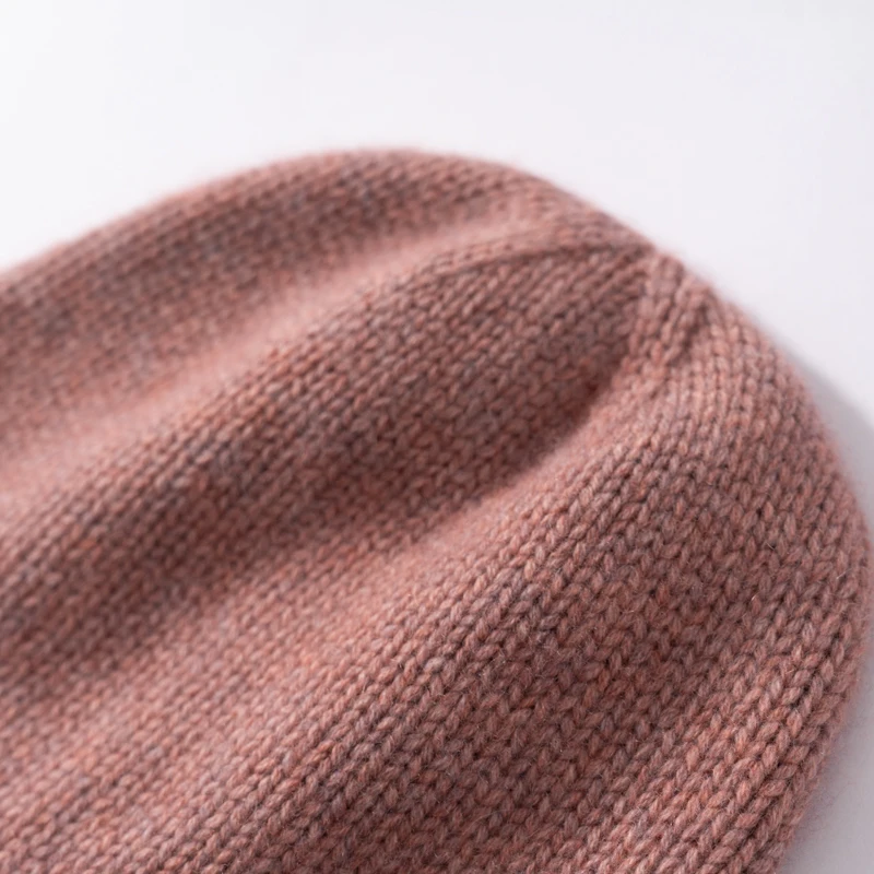 MERRILAMB Hohe Qualität Reinem Kaschmir frauen Winter Dicke Gestrickte Hut Im Freien Weiche Warme Ohrenschützer Aviator Caps Weibliche Bomber Hüte – Detail 19