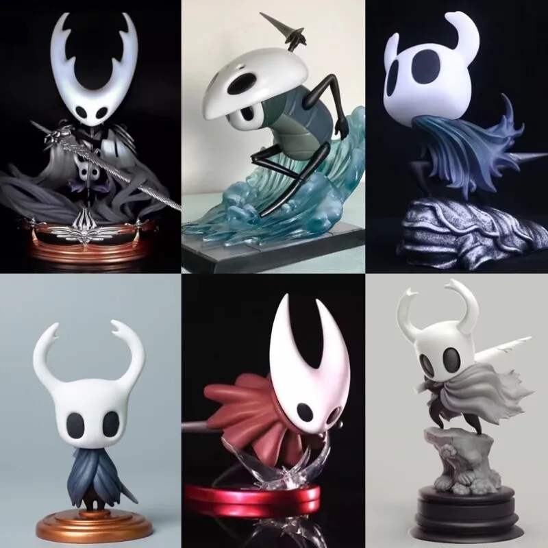 Neue Hollow Knight Komplette Serie Actionfiguren Spielcharakter PVC-Modell Desktop-Ornament Deko Sammlerstücke Spielzeug Statue Geschenk