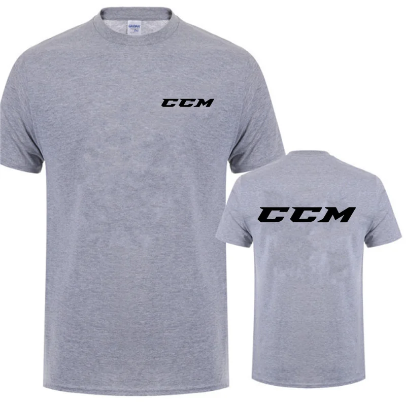 CCM T Shirt Men Summer Short Sleeve Cotton CCM Logo T-shirts Tops Man Funny T Shirts