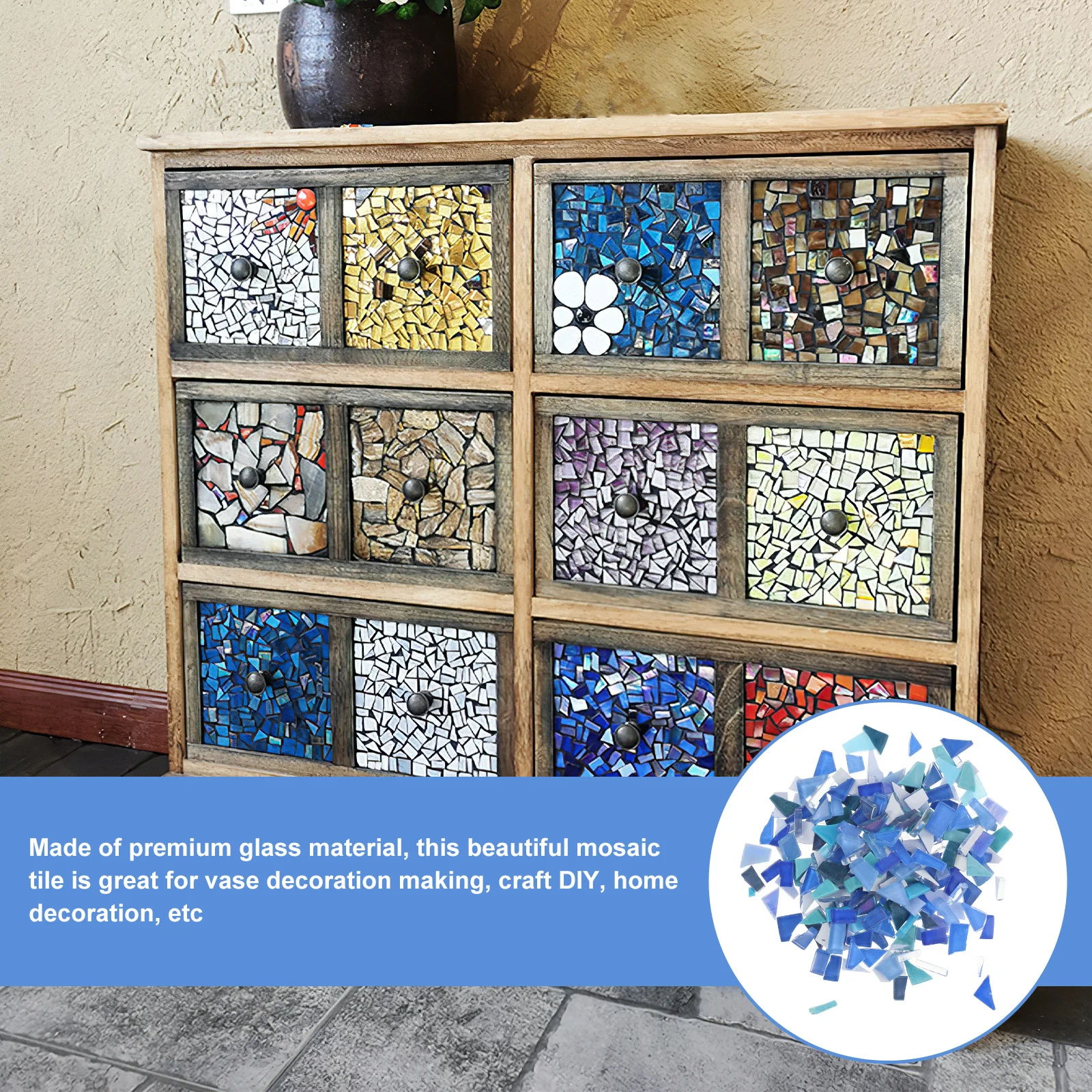 

Tiles Irregular Glass Tile Delicate Tiles Handmade Making Supplies Mixed Pieces