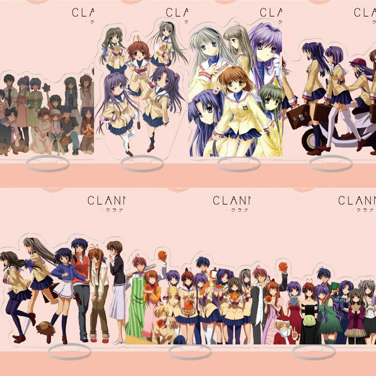 

15CM Charm Anime CLANNAD Acrylic stand Model Cosplay Characters Ornament Accesorios Goods Collection Gifts
