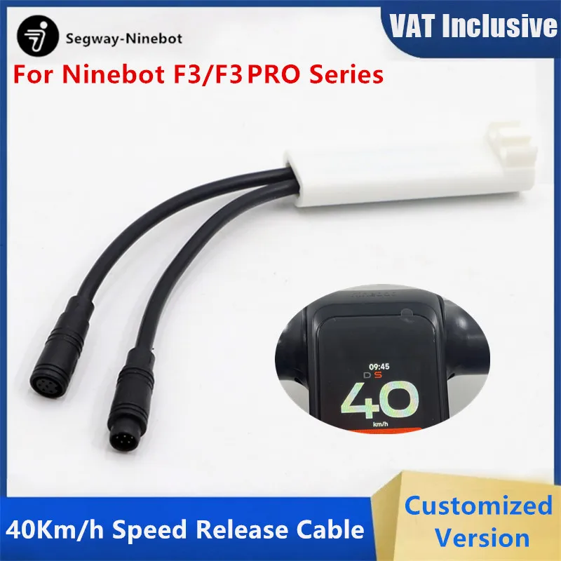 Cble de dverrouillage de vitesse personnalis 40 km/h, pour Scooter lectrique Ninebot de Segway srie F3/F3 Pro, accessoires de ligne de rupture de vitesse