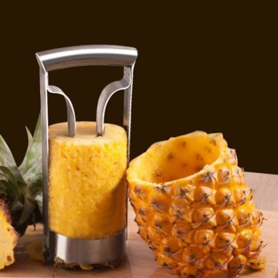 Stainless Steel Pineapple Cutter Corer Peeler Fruit Slicer Corer Remover Kitchen Tool for Easy and Efficient Tropical Fruit Pre