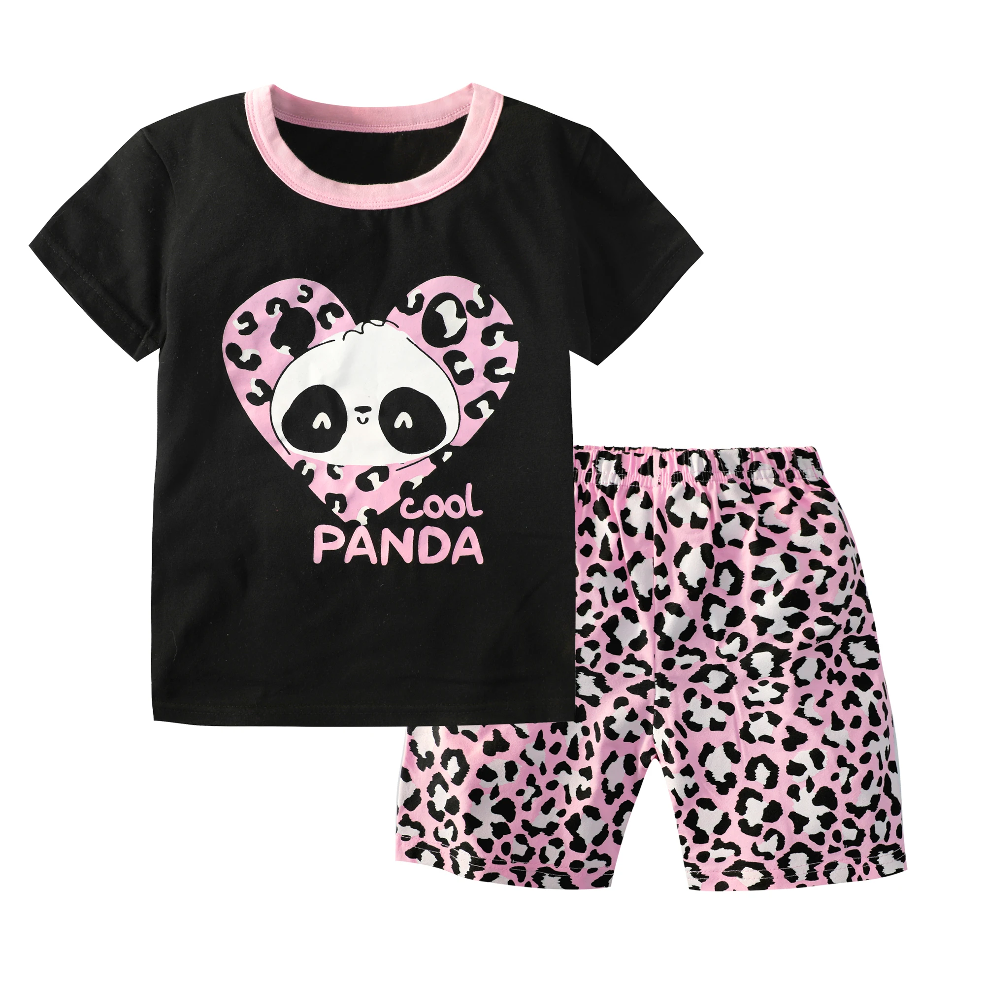 100% Cotton Girls Clothes 2 to 3 4 5 6 7 8 9 10 11 12 13 Years Cute 2024 Summer Toddler Baby Girl Outfits Tshirt and Shorts Suit