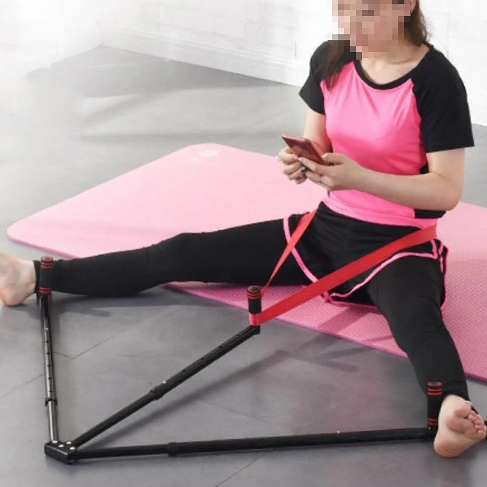 Equipo de máquina dividida para piernas de Yoga, entrenamiento de flexibilidad de piernas, isquiotibiales, camilla de piernas de 3 barras para gimnasio en casa, baile, deportes de interior Mma