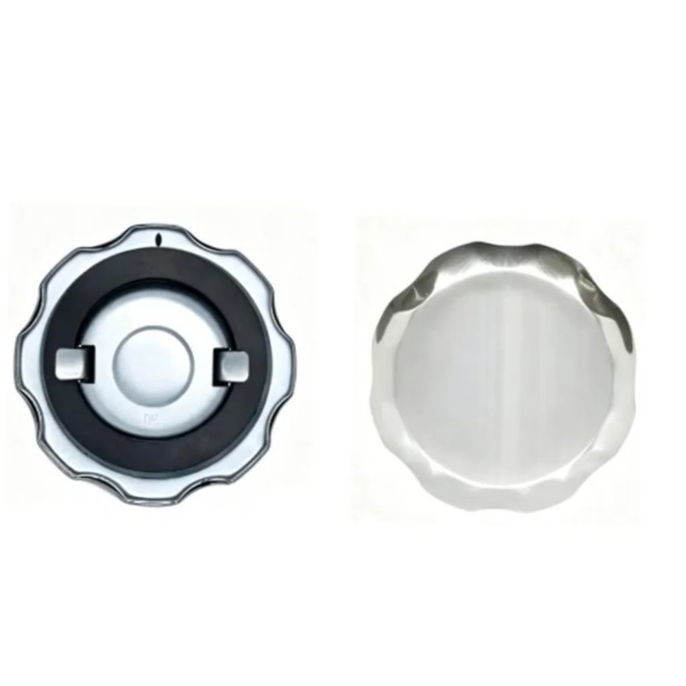2 Pack S'ilver Metal Fuel Tank Cap 72mm With Vent Hole For Honda For GX120 For CT200U BT200X M'ini Bike Go K'art Engine Part