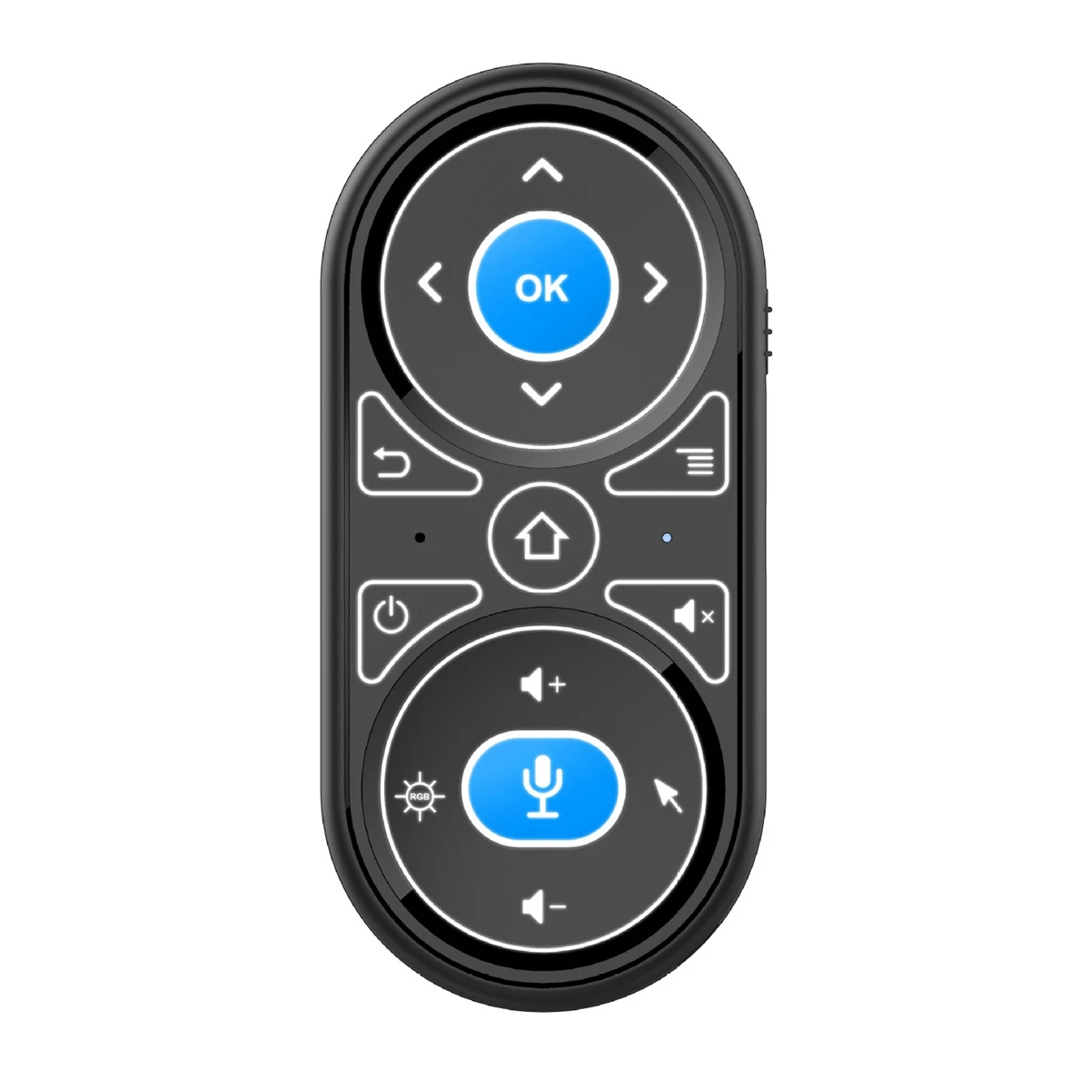 Wireless 2.4G Air Mouse, RGB Backlight, Gyro IR, Aprendendo para Controle Remoto Google Voice, Mini Teclado Recarregável, G11